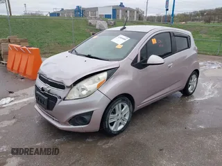 2013 Chevrolet Spark LS with VIN KL8CB6S97DC589891, listed as a IAAI auction lot 41909088 with 144,480 mi miles. Bid and sale history available at carsss.com. Image 2.