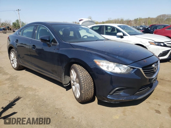 2015 Mazda 6 i Touring with VIN JM1GJ1T52F1216136, listed as a Copart auction lot 54016345 with 106,883 mi miles and Salvage Title. Bid and sale history available at carsss.com. Image 4.