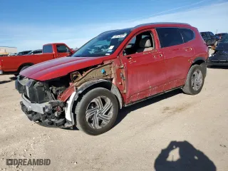 2023 Hyundai Santa Fe SEL with VIN 5NMS34AJ4PH596481, listed as a Copart auction lot 43312605 with 18,037 mi miles and Salvage Title. Bid and sale history available at carsss.com. Image 1.