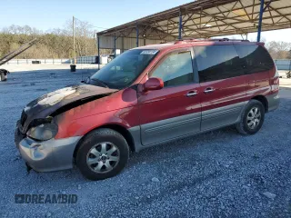 2005 Kia Sedona LX with VIN KNDUP132056683645, listed as a Copart auction lot 86584104 with 0 mi miles and Salvage Title. Bid and sale history available at carsss.com. Image 1.