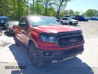 2020 Ford Ranger XL with VIN 1FTER1EHXLLA69703, listed as a IAAI auction lot 42013244 with 57,145 mi miles. Bid and sale history available at carsss.com. Image 1.