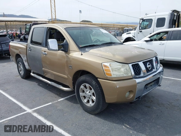 2004 Nissan Titan LE with VIN 1N6AA07A94N559181, listed as a IAAI auction lot 41637533 with Not Provided miles and . Bid and sale history available at DreamBid. Image 1.