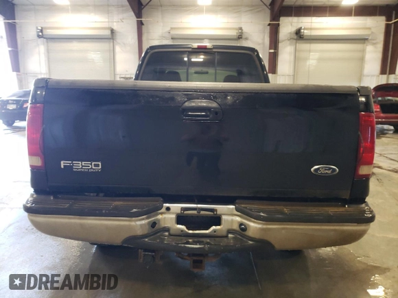 2002 Ford F-350 XL with VIN 1FTSW31F92EC17984, listed as a Copart auction lot 55821575 with 346,645 mi miles and Salvage title. Bid and sale history available at DreamBid. Image 6.