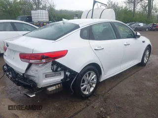 2018 Kia Optima LX with VIN 5XXGT4L38JG236267, listed as a IAAI auction lot 42097216 with 99,308 mi miles and . Bid and sale history available at DreamBid. Image 4.