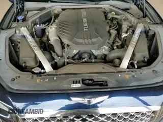 2019 Genesis G70 Advanced with VIN KMTG74LE3KU034312, listed as a Copart auction lot 49183815 with 50,968 mi miles and Salvage title. Bid and sale history available at DreamBid. Image 13.