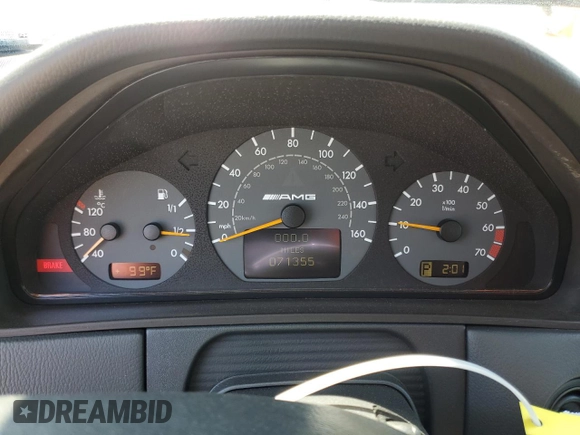 2000 Mercedes-Benz E with VIN WDBJF74J7YB055624, listed as a Copart auction lot 63880184 with 71,355 mi miles and Salvage Title. Bid and sale history available at DreamBid. Image 9.