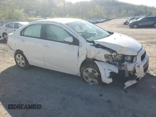 2015 Chevrolet Sonic LS with VIN 1G1JA5SH9F4160891, listed as a Copart auction lot 54387525 with 61,181 mi miles and Salvage title. Bid and sale history available at DreamBid. Image 4.