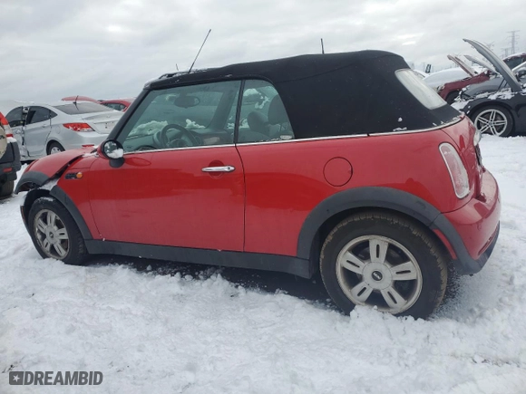 2005 MINI Cooper Convertible with VIN WMWRF33405TG11092, listed as a Copart auction lot 84762004 with 94,895 mi miles and Salvage Title. Bid and sale history available at carsss.com. Image 2.
