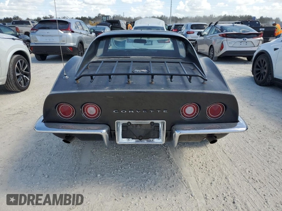 1969 Chevrolet Corvette z VIN 194379S728674, wystawiony jako Copart lot #77126284 z przebiegiem Nie podano mil oraz Szkoda całkowita • Salvage title. Historia ofert i sprzedaży dostępna na DreamBid. Obrazek 6.