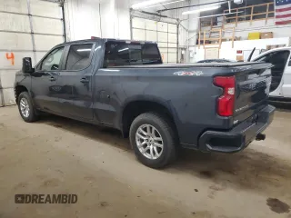 2021 Chevrolet Silverado 1500 RST with VIN 1GCUYEEL7MZ166625, listed as a Copart auction lot 52420215 with 97,381 mi miles and Salvage Title. Bid and sale history available at carsss.com. Image 2.