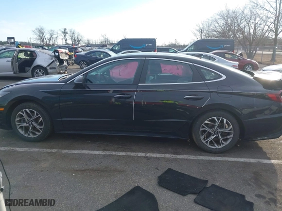 2021 Hyundai Sonata SEL with VIN KMHL14JA0MA160383, listed as a IAAI auction lot 41666736 with 32,988 mi miles. Bid and sale history available at carsss.com. Image 14.
