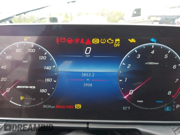 2024 Mercedes-Benz C 43 AMG with VIN W1KAF8HB0RR212189, listed as a IAAI auction lot 42082339 with 3,908 mi miles and . Bid and sale history available at DreamBid. Image 15.