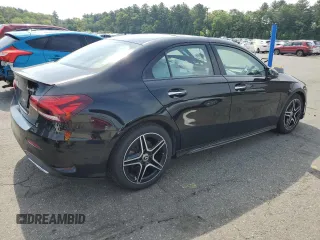 2021 Mercedes-Benz A 220 with VIN W1K3G4FB9MJ264526, listed as a Copart auction lot 59309095 with 34,682 mi miles and Salvage title. Bid and sale history available at DreamBid. Image 3.