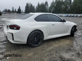 2024 BMW M2 with VIN 3MF13DM01R8E30309, listed as a Copart auction lot 43251685 with 12,780 mi miles and Salvage Title. Bid and sale history available at carsss.com. Image 3.