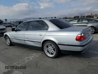 1999 BMW 7 Series 740il with VIN WBAGH8332XDP02624, listed as a Copart auction lot 72588834 with 100,650 mi miles and Salvage Title. Bid and sale history available at carsss.com. Image 2.