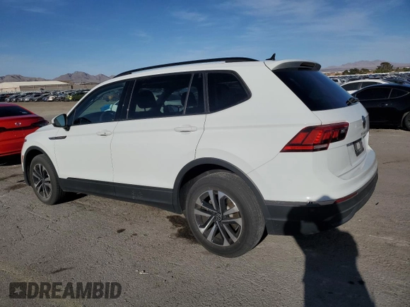 2022 Volkswagen Tiguan S with VIN 3VV1B7AX7NM029309, listed as a Copart auction lot 50375055 with 50,427 mi miles and Salvage title. Bid and sale history available at DreamBid. Image 2.