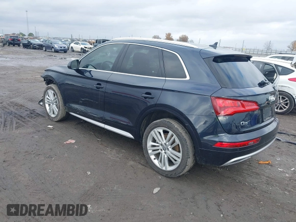 2018 Audi Q5 Premium Plus z VIN WA1BNAFYXJ2092411, wystawiony jako IAAI lot #41051336 z przebiegiem 54 595 mil mil oraz . Historia ofert i sprzedaży dostępna na DreamBid. Obrazek 3.