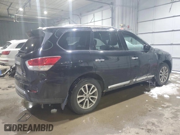 2016 Nissan Pathfinder SV with VIN 5N1AR2MM6GC619578, listed as a Copart auction lot 44746755 with 92,806 mi miles and Salvage Title. Bid and sale history available at carsss.com. Image 3.