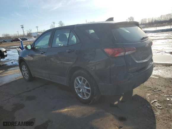 2023 Chevrolet Equinox LS with VIN 3GNAXSEG2PL182516, listed as a Copart auction lot 47859915 with 21,949 mi miles and Salvage Title. Bid and sale history available at carsss.com. Image 2.