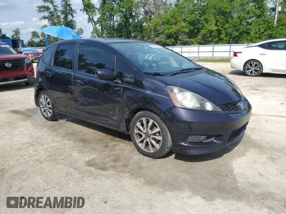 2013 Honda Fit Sport with VIN JHMGE8H57DC004712, listed as a Copart auction lot 51426885 with 203,217 mi miles and Salvage Title. Bid and sale history available at carsss.com. Image 4.