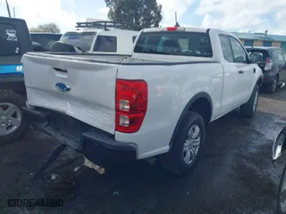 2021 Ford Ranger XL with VIN 1FTER1EH0MLD12677, listed as a IAAI auction lot 41763367 with 99,261 mi miles. Bid and sale history available at carsss.com. Image 4.