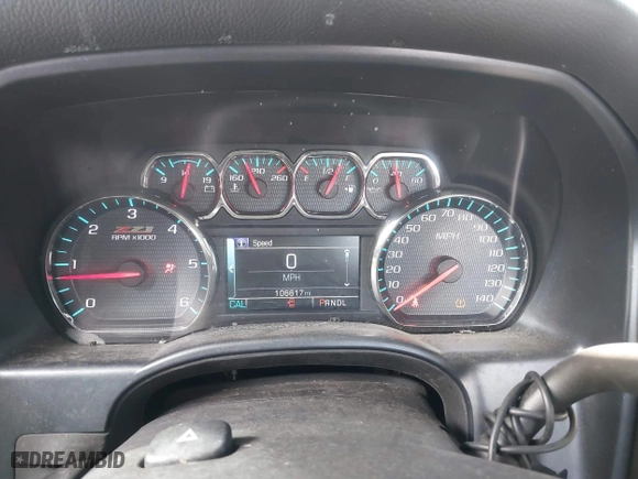 2018 Chevrolet Silverado 1500 LT with VIN 2GCVKREC6J1110953, listed as a IAAI auction lot 41352258 with 106,617 mi miles. Bid and sale history available at carsss.com. Image 7.