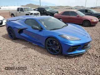 2021 Chevrolet Corvette 1LT with VIN 1G1YA3D49M5105734, listed as a Copart auction lot 77489204 with 17,094 mi miles and Salvage Title. Bid and sale history available at carsss.com. Image 4.