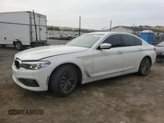 2018 BMW 5 Series 530e with VIN WBAJA9C59JB033580, listed as a Copart auction lot 51280895 with 108,017 mi miles and Salvage title. Bid and sale history available at DreamBid. Image 1.