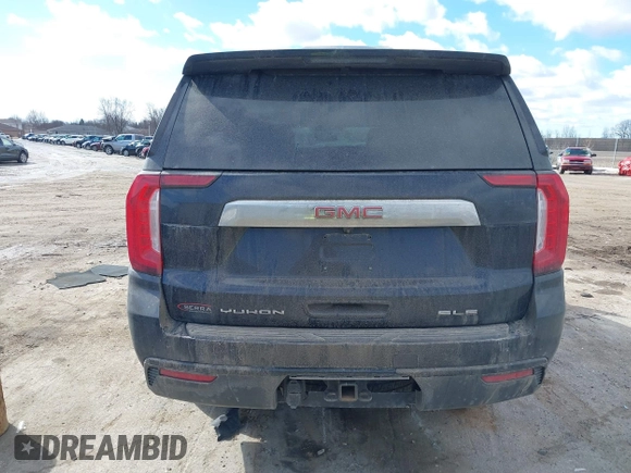 2022 GMC Yukon XL SLE with VIN 1GKS2FKD0NR326393, listed as a IAAI auction lot 41674448 with 43,807 mi miles and . Bid and sale history available at DreamBid. Image 17.