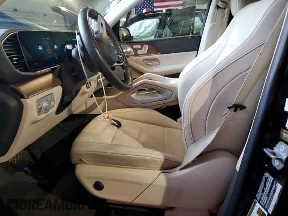 2020 Mercedes-Benz GLS 450 with VIN 4JGFF5KE3LA206471, listed as a Copart auction lot 47861325 with 62,735 mi miles and Salvage Title. Bid and sale history available at DreamBid. Image 7.