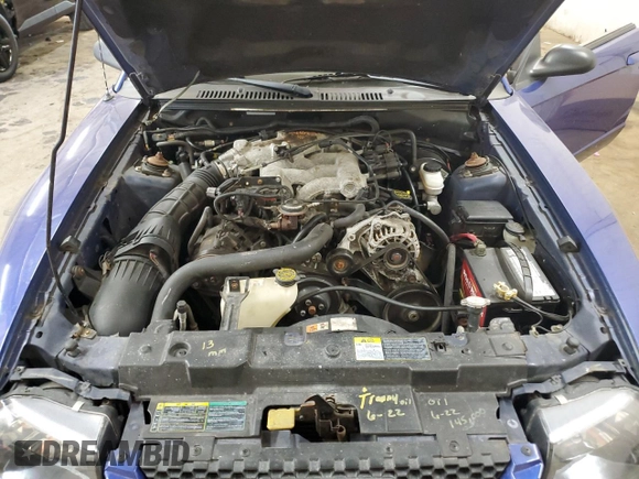 2002 Ford Mustang Standard with VIN 1FAFP40402F241868, listed as a Copart auction lot 50772405 with 145,987 mi miles and Salvage Title. Bid and sale history available at carsss.com. Image 11.