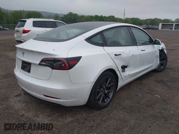 2023 Tesla Model 3 with VIN 5YJ3E1EA2PF626392, listed as a IAAI auction lot 42288413 with 25,605 mi miles and . Bid and sale history available at DreamBid. Image 4.