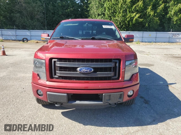 2013 Ford F-150 XL with VIN 1FTFW1ET8DFC43544, listed as a Copart auction lot 63437965 with 168,598 mi miles and Salvage title. Bid and sale history available at DreamBid. Image 5.