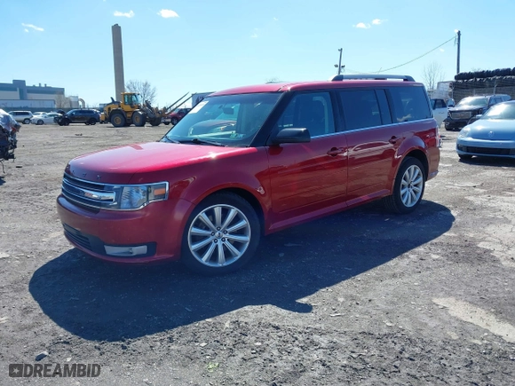 2013 Ford Flex SEL with VIN 2FMGK5C8XDBD19297, listed as a IAAI auction lot 41858490 with 93,142 mi miles. Bid and sale history available at carsss.com. Image 2.