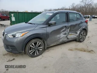 2020 Nissan Kicks SV z VIN 3N1CP5CV7LL536323, wystawiony jako Copart lot #46994875 z przebiegiem 67 401 mil mil oraz Szkoda całkowita • Salvage title. Historia ofert i sprzedaży dostępna na DreamBid. Obrazek 1.