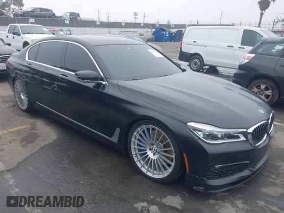 2018 BMW 7 Series ALPINA B7 xDrive with VIN WBA7F2C5XJG856217, listed as a IAAI auction lot 41473030 with 49,298 mi miles. Bid and sale history available at carsss.com. Image 1.