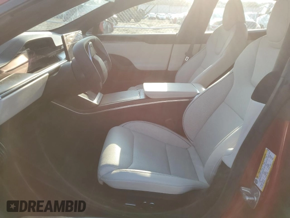 2023 Tesla Model S Plaid с VIN 5YJSA1E60PF528755, выставлен на аукционе Copart как лот 43385815 с пробегом 17 406 миль миль и Списание • Salvage title. История ставок и продаж доступна на DreamBid. Изображение 7.