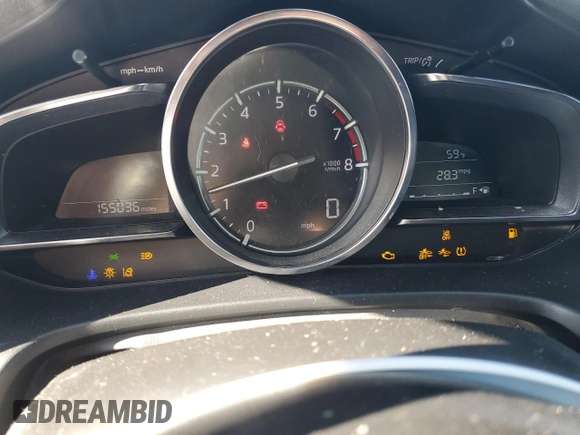 2017 Mazda 3 Grand Touring with VIN JM1BN1W36H1143364, listed as a Copart auction lot 79727724 with 155,036 mi miles and Salvage Title. Bid and sale history available at DreamBid. Image 9.