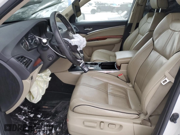2017 Acura MDX w/Advance Pkg with VIN 5FRYD4H86HB032729, listed as a Copart auction lot 42246815 with 100,842 mi miles and Clean Title. Bid and sale history available at carsss.com. Image 7.