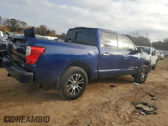 2020 Nissan Titan Platinum Reserve with VIN 1N6AA1EFXLN505021, listed as a Copart auction lot 41728575 with 64,623 mi miles and Salvage title. Bid and sale history available at DreamBid. Image 3.