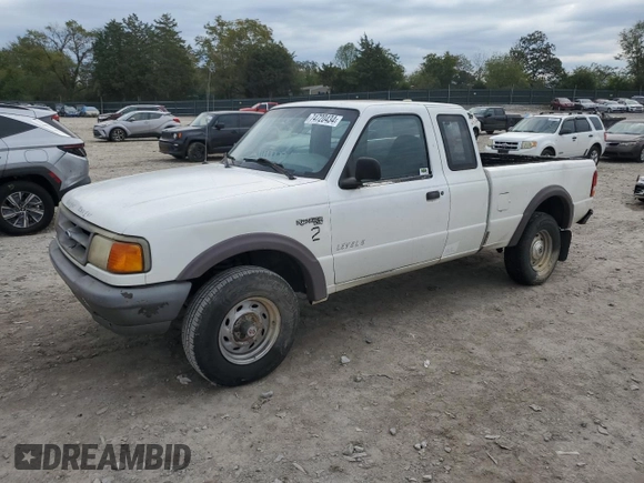 1997 Ford Ranger XL with VIN 1FTCR15U3VPA39507, listed as a Copart auction lot 74720434 with 156,144 mi miles and Salvage title. Bid and sale history available at DreamBid. Image 1.