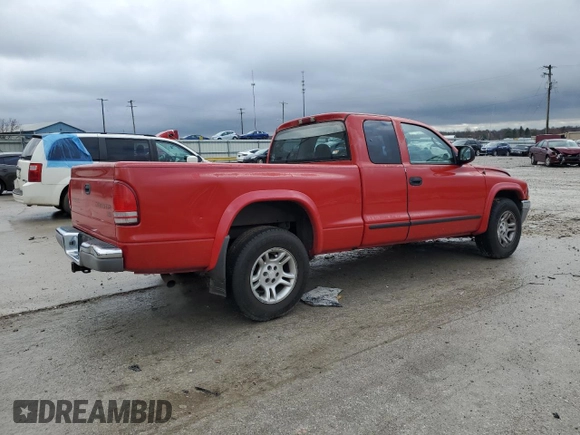 2003 Dodge Dakota SLT with VIN 1D7HL42N93S105421, listed as a Copart auction lot 83088264 with 210,194 mi miles and Salvage Title. Bid and sale history available at carsss.com. Image 3.