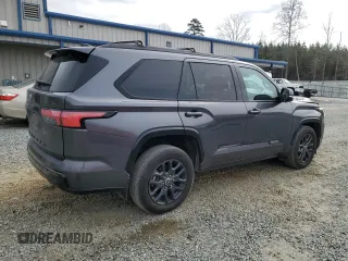 2023 Toyota Sequoia SR5 with VIN 7SVAAABAXPX017375, listed as a Copart auction lot 44241955 with 44,128 mi miles and Salvage Title. Bid and sale history available at carsss.com. Image 3.