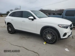 2023 Mercedes-Benz GLC with VIN W1NKM4GB8PF025496, listed as a Copart auction lot 84057654 with 12,844 mi miles and Salvage Title. Bid and sale history available at carsss.com. Image 4.