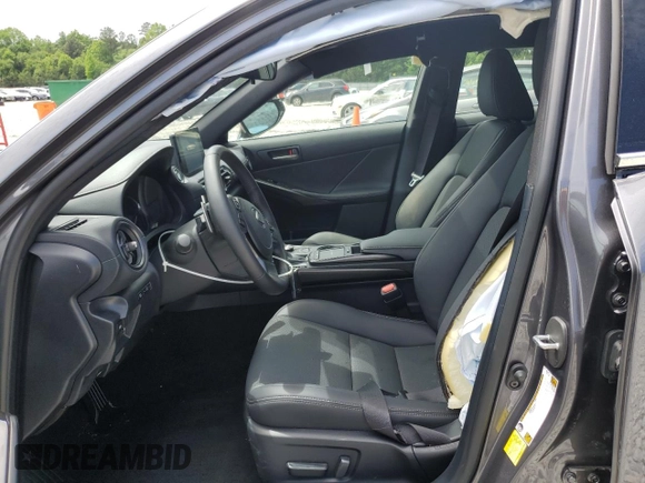 2024 Lexus IS 350 F Sport with VIN JTHBZ1B24R5082333, listed as a Copart auction lot 57138925 with 2,477 mi miles and Salvage title. Bid and sale history available at DreamBid. Image 7.