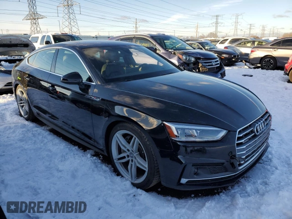 2018 Audi A5 Sportback Prestige z VIN WAUFNCF55JA047761, wystawiony jako Copart lot #85210464 z przebiegiem Nie podano mil oraz Szkoda całkowita • Salvage title. Historia ofert i sprzedaży dostępna na DreamBid. Obrazek 4.