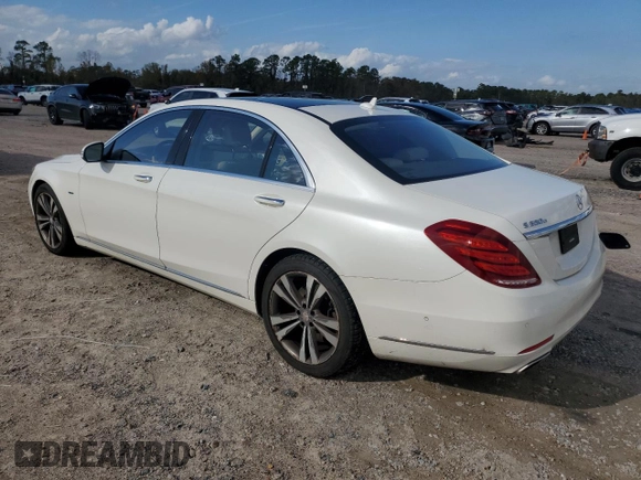 2017 Mercedes-Benz S 550e with VIN WDDUG6DB2HA316894, listed as a Copart auction lot 85319614 with 97,561 mi miles and Salvage Title. Bid and sale history available at DreamBid. Image 2.