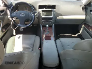 2007 Lexus IS 250 with VIN JTHBK262372043297, listed as a Copart auction lot 65295745 with 174,175 mi miles and Salvage title. Bid and sale history available at DreamBid. Image 8.