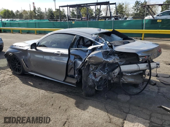 2022 Infiniti Q60 Luxe with VIN JN1EV7KL1NM630376, listed as a Copart auction lot 54434485 with 28,477 mi miles and Salvage title. Bid and sale history available at DreamBid. Image 2.