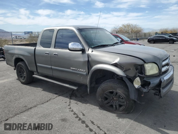 2004 Toyota Tundra SR5 with VIN 5TBRT34154S439757, listed as a Copart auction lot 50053365 with 186,029 mi miles and Salvage Title. Bid and sale history available at carsss.com. Image 4.
